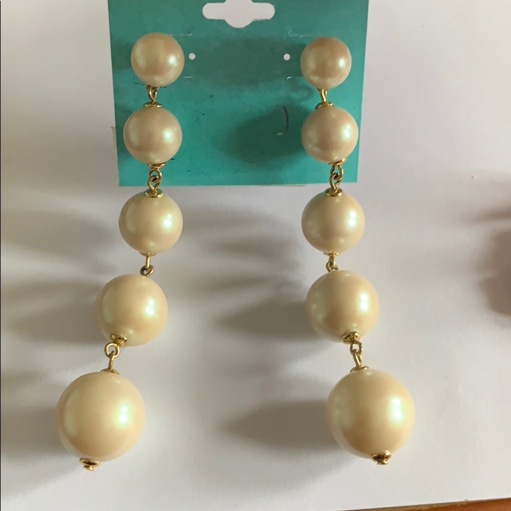 Kate Spade 5 drop pearl earrings - Picture 2 of 4